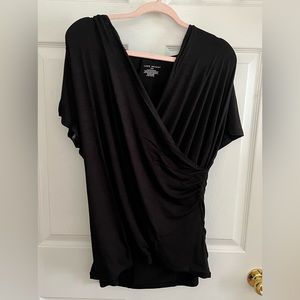 Lane Bryant Black Wrap Top NWTs Size 18/20